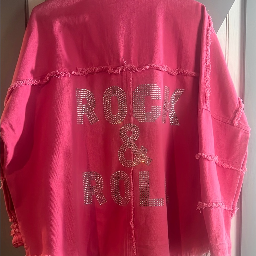 Women's Pink Jean Jacket